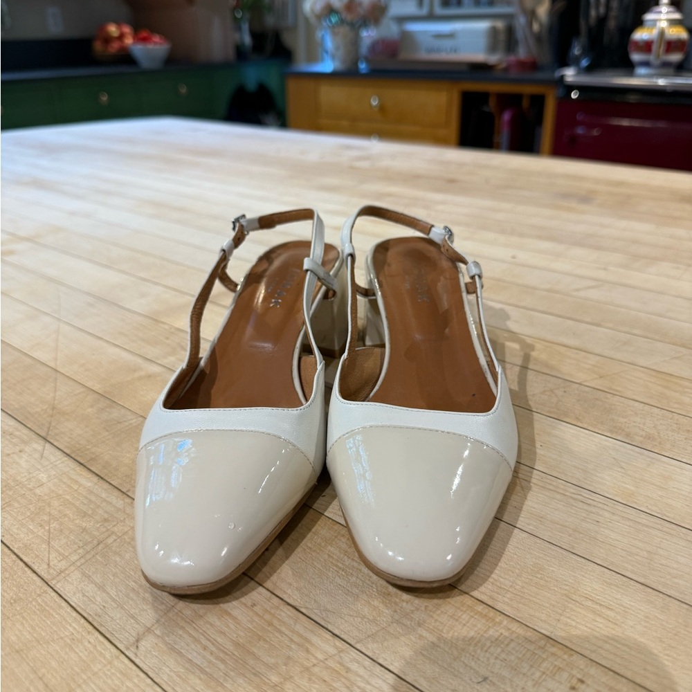 Jonak Paris Cream Slingback Women's Shoes